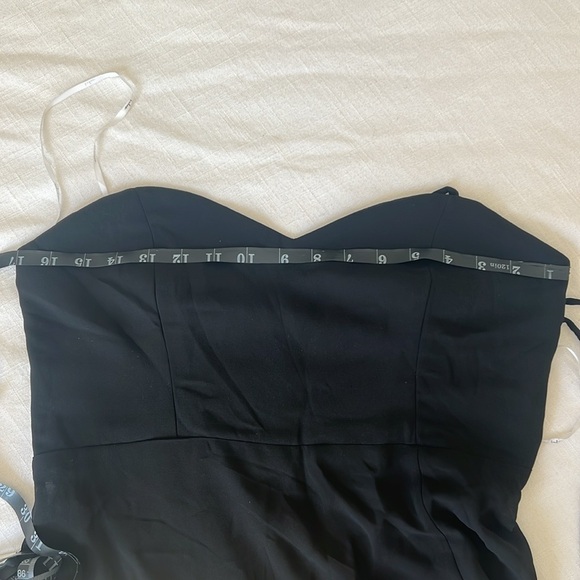 NWOT Darling Devotion Black Tie-Strap Maxi Dress - Picture 9 of 9